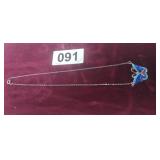 15' NECKLACE WITH STERLING SILVER BUTTERFLY