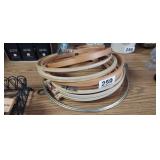 LOT OF EMBROIDERY HOOPS