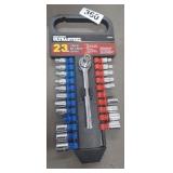23 PIECE RATCHET AND SOCKET SET