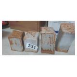 RUSTIC SALT AND PEPPER SHAKERS