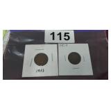 1903 & 1907 INDIAN HEAD PENNIES