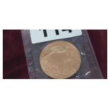 BALD EAGLE, 1 OUNCE, .999 FINE COPPER ROUND