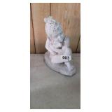 GIRL HUGGING SHEEP GARDEN STATUE *SOLID
