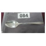 STERLING SILVER SPOON WITH ETCHED MONOGRAM