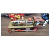 VINTAGE TIN LITHOGRAPH SMOKING POP LOCOMOTIVE, PLS