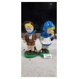BOY & GIRL CERAMIC FIGURINES