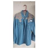 EXPRESS RYDER JEAN SHIRT, SIZE MENS LARGE