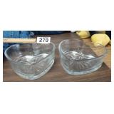 (2) HEART DISHES