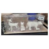 (2) PORCELAIN ANIMALS *DEER BROKEN IN BOTH