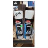 2 CANS OF WHITE STRIPING PAINT