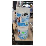 (2) PET EAR RELIEF WIPES CANISTERS