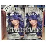 2 BOXES BLUE HAIR DYE