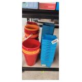 LARGE LOT OF SAND BUCKETS