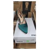 ERIJUNOR GREEN HEELS SIZE 7