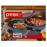9PC PYREX PORTABLES SET