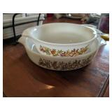 2 FIRE KING VEGETABLE HARVEST DISHES