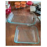 2 PYREX GLASS DISHES