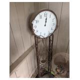METAL STANDING CLOCK