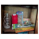 WALL SCROLL, GARDEN FLAG, PLASTIC SNOWMAN JAR, TAB