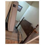 QUEEN BED SET *HEADBOARD, METAL FRAME, BOXSPRING