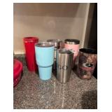 LOT OF TRAVEL MUGS