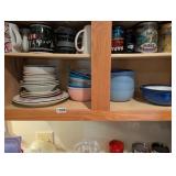 SHELF OF BOWLS