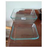2 PYREX GLASS DISHES