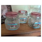 3 SEALED JARS
