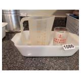 TUPPERWARE MEASURING CUP, ANCHOR CUP, LOAF PAN