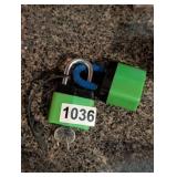 2 LOCKS WITH KEY