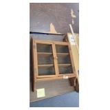 HANGING WOODEN RACK WITH DOORS