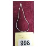STERLING SILVER NECKLACE 14"