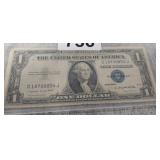 1935 BLUE SEAL ONE DOLLAR, SILVER CERTIFICATE