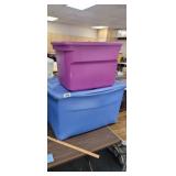 2 TOTES WITH LIDS