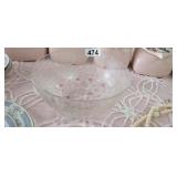 FLORAL GLASS BOWL
