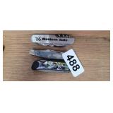3 POCKET KNIVES