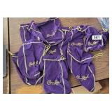 (9) CROWN ROYAL BAGS