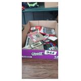 FLAT FULL OF MILITARY PATCHES, ETC.