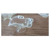 VINTAGE OPALESCENT ART GLASS BOWL