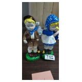 CERAMIC FIGURINES DUTCH BOY & GIRL