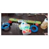 VINTAGE KIDS TOY AND BOTTLE