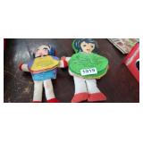 2 VINTAGE SNOW WHITE STORY DOLLS