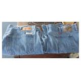 (2) WRANGLER JEANS, GENTLY USED 42 X 30
