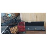(2) WIRE BASKETS AND HANGER SHELF