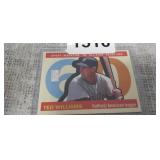 TED WILLLIAMS BASEBALL CARD W/.999 FINE SILVER GR