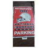 2002 FOOTBALL NATIONAL CHAMPIONS SIGN