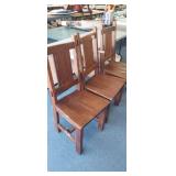 3 WOODEN CHAIRS