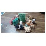 LOT OF CERAMICS, SALT & PEPPER SHAKERS, ETC.