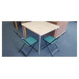 SAMSONITE CARD TABLE WITH 2 CHAIRS