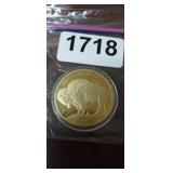 COPY $50 GOLD 1 OUNCE .999 FINE GOLD BUFFALO